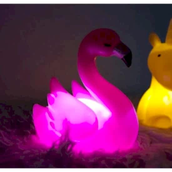 LED Işıklı Flamingo Masa Lambası
