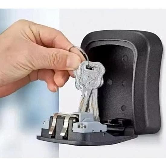 Siyah Şifreli Anahtar ve Eşya Saklama Güvenlik Kasası