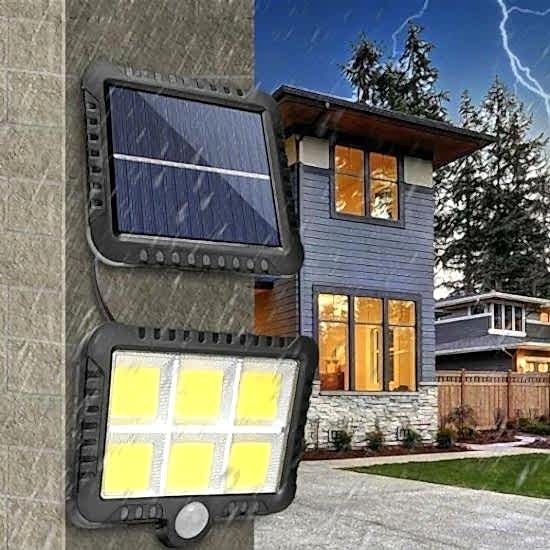 Güneş Enerjisi Panelli 6 LED Bahçe Aydınlatma