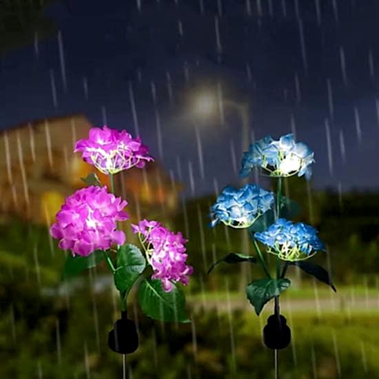 Güneş Enerjili Kazıklı Çiçek LED Lamba