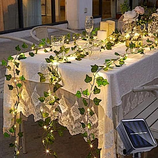 Güneş Enerjili Sarmaşık Led Dekor 5 Metre