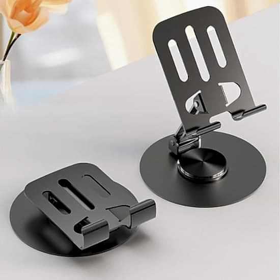 Dönebilir ve Katlanabilir Masaüstü Metal Telefon Tutucu