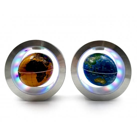 Manyetik Yuvarlak Ledli Dünya Küre