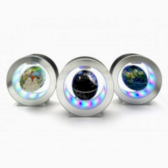 Manyetik Küçük Boy Yuvarlak Ledli Dünya Küre