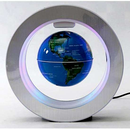 Manyetik Küçük Boy Yuvarlak Ledli Dünya Küre