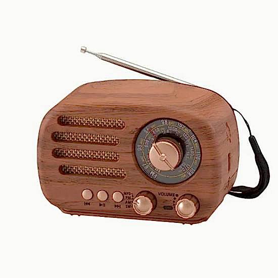 Ahşap Retro Radyo