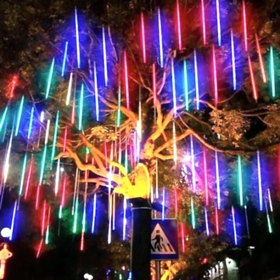 Solar Meteor Tüp Bahçe Dış Mekan Aydınlatma LED 8 Adet