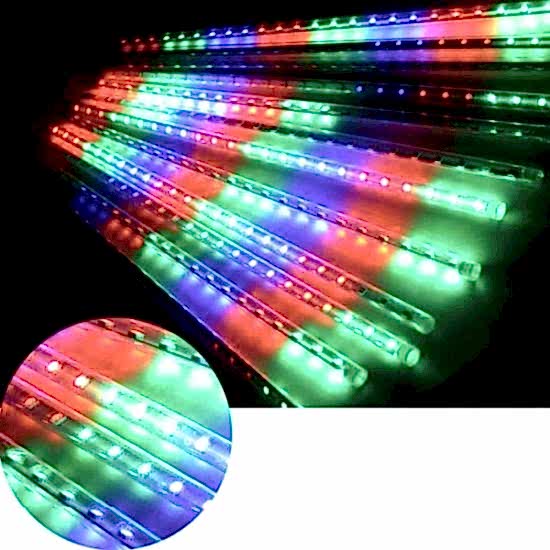 Solar Meteor Tüp Bahçe Dış Mekan Aydınlatma LED 8 Adet