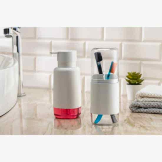 2’li Sıvı Sabunluk Ve Diş Fırçalık Seti