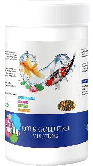 Pets Family Koı & Gold Fısh Mıx Stıcks 1l/100g