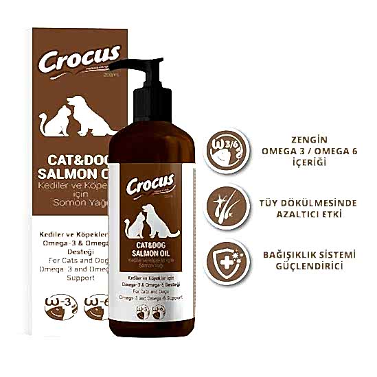 Crocus Kedi Köpek Somon Yağı 200 Ml