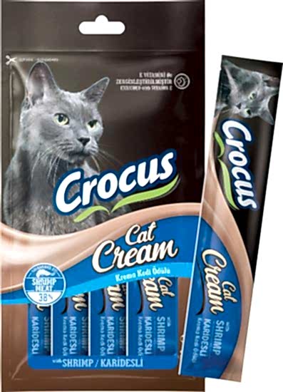 Crocus Karidesli Krema Kedi Ödülü 4x15gr