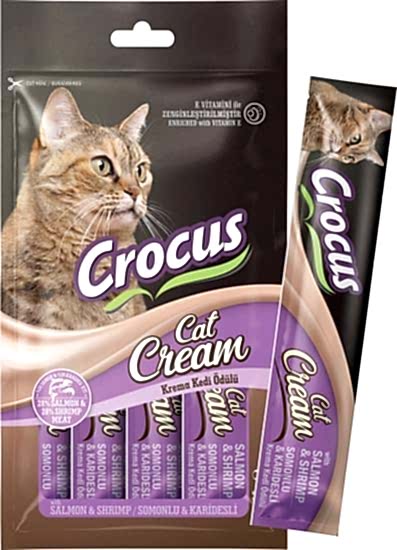 Crocus Somonlu Ve Karidesli Krema Kedi Ödülü 4x15g