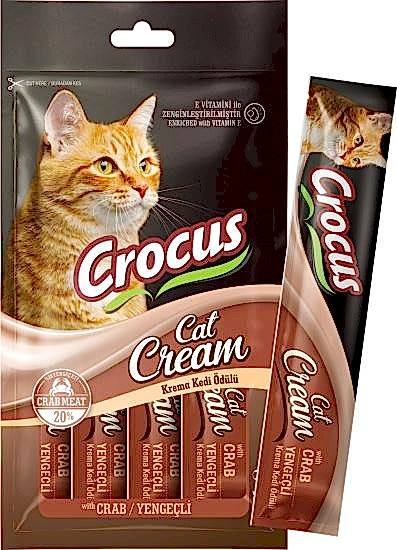 Crocus Yengeçli Krema Kedi Ödülü 4x15gr