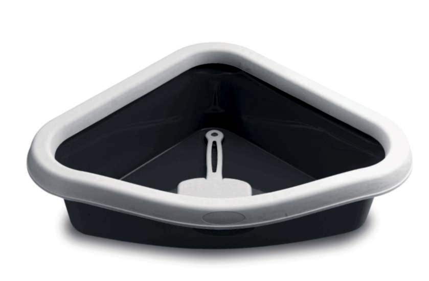 Stefanplast Sprınt Corner Beyaz/gri Kedi Tuvaleti 56x40x14cm