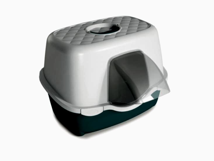 Stefanplast Tres Chıc Beyaz/yeşil Kedi Tuvaleti 56x54,5x39cm