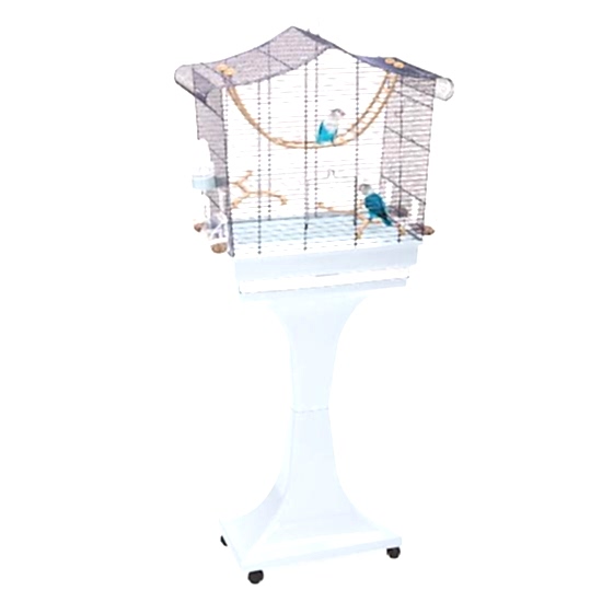 Imac Sofıa Ayaklı Kuş Kafesi Morcivert 62,5x33x61/132cm