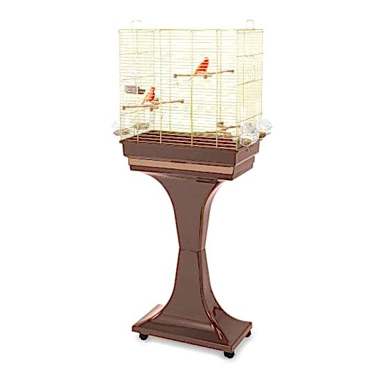Imac Camılla Ayaklı Kuş Kafesi Kahve/gold 50x30x56/127cm