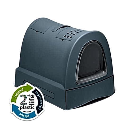 Imac Zuma 2nd Lıfe Torbalı Kapalı Kedi Tuvaleti Mavi 56x40x42,5cm
