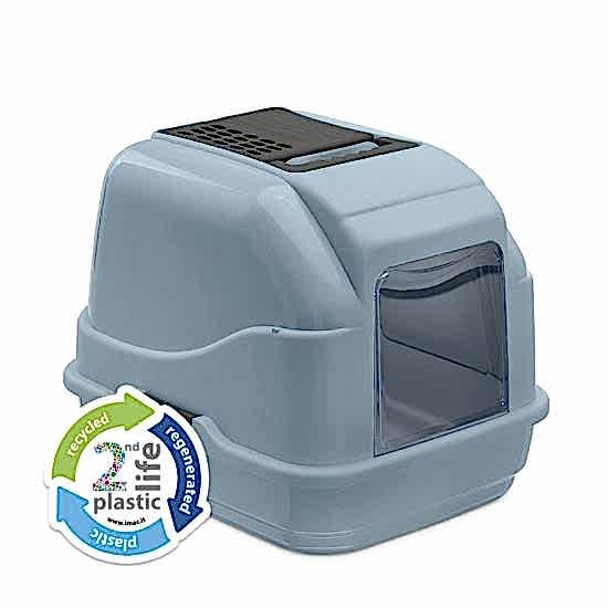 Imac Easy Cat 2nd Lıfe Kapalı Kedi Tuvaleti Mavi 50x40x40cm