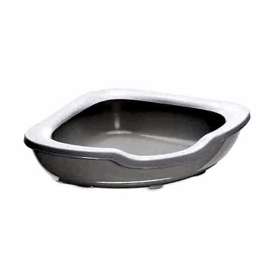 Imac Fred Açık Köşe Kedi Tuvaleti Bej/beyaz 51x51x15,5cm