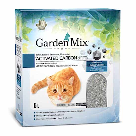 Gardenmix Bentonit Aktif Karbonlu Kedi Kumu 6 Lt