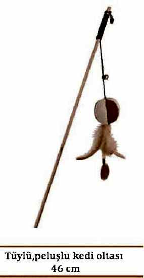 Eastland Tüylü Ve Peluşlu Kedi Oltası 46 Cm