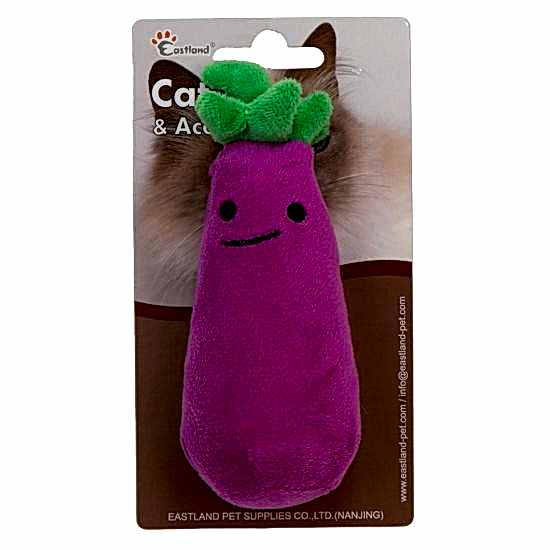 Eastland Catnipli Hışırtılı Peluş Patlıcan 13cm