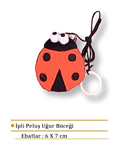 Eastland İpli Peluş Uğur Böceği 7 Cm