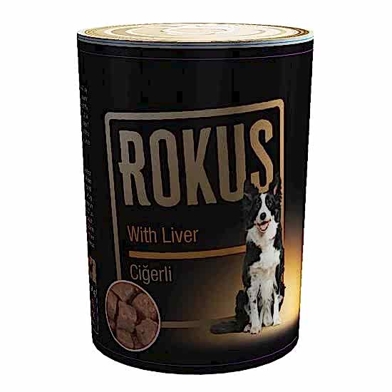 Rokus Ciğerli Köpek Konservesi 410g Rok240410lradl1