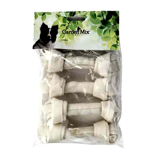 Gardenmıx Beyaz Düğümlü Derı Kemık 5-5,5” – 4’lü