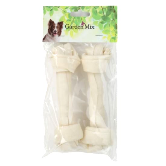 Gardenmıx Beyaz Düğümlü Derı Kemık 7-7,5” – 2’lı