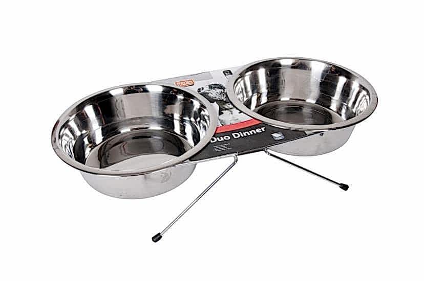 Karlıe İkili Çelik Mama Kabı 2x1600 Ml-21 Cm