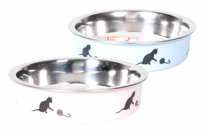 Karlıe Çelik Kedi Mama Kabı Mavi 160ml