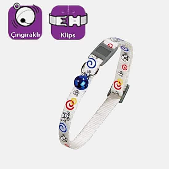 Karlıe Kedi Tasması Çıng. 30cm Beyaz