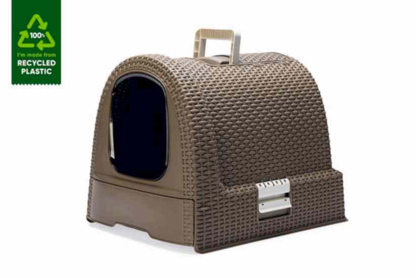 Karlıe Plastik Kedi Tuvaleti Kahverengi 51x38,5x