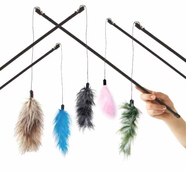 Karlıe Tüylü Kedi Oltası 60cm