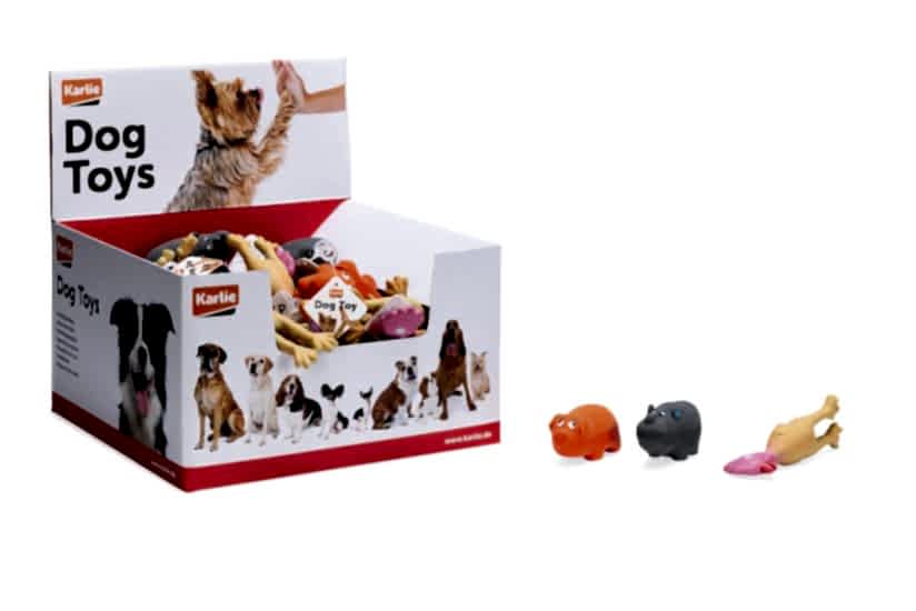 Karlıe Lateks Sesli Köpek Oyuncağı Renkli