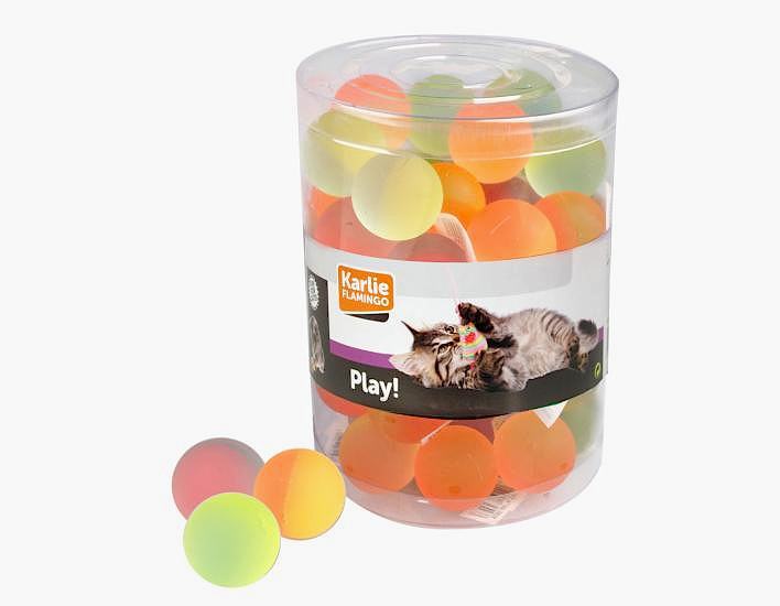 Karlıe Zıplayan Top 3.5cm Karışık Renkli 60lı