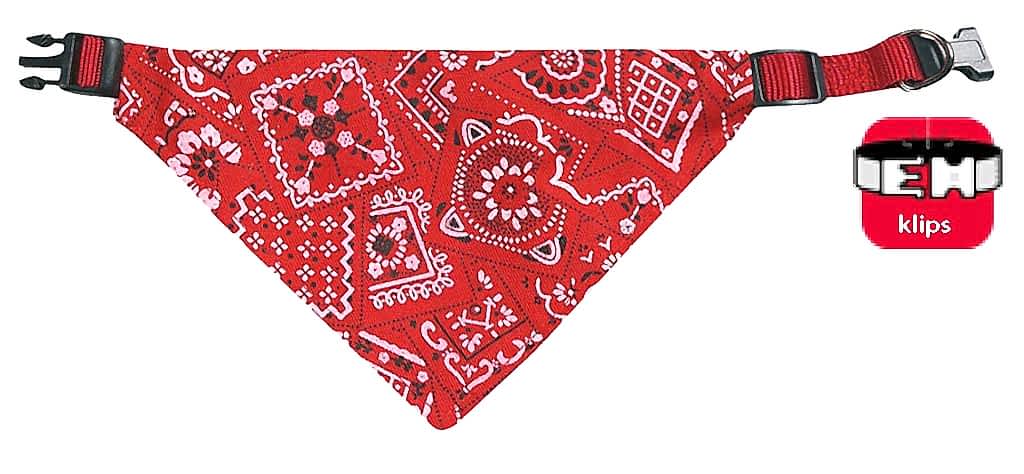 Karlıe Bandanalı Tasma 25-40cm Kırmızı