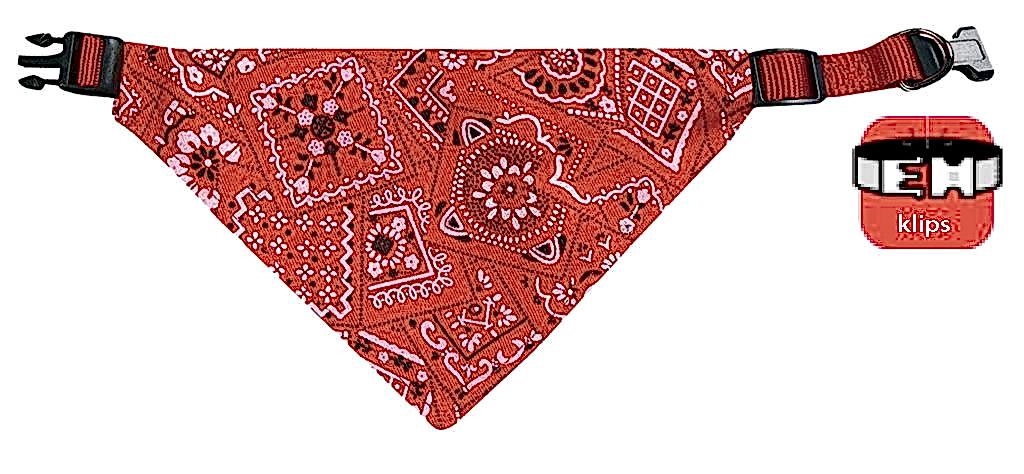 Karlıe Bandanalı Tasma 35-50cm Kırmızı