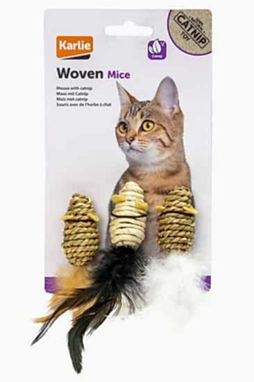 Karlıe Doğal Kedi Oyuncağı 3lü Fare Seti 5cm