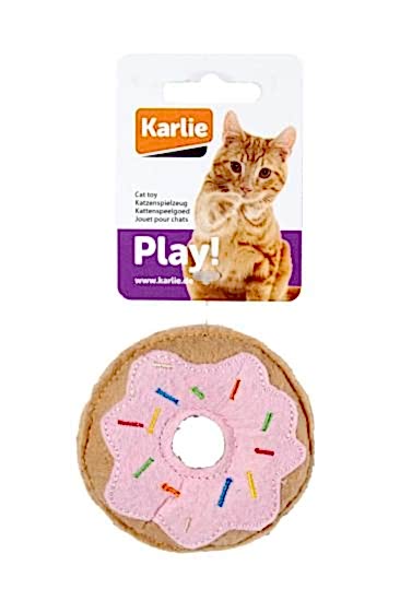 Karlie Peluş Kedi Oyuncağı 7,5 Cm Çörek Pembe