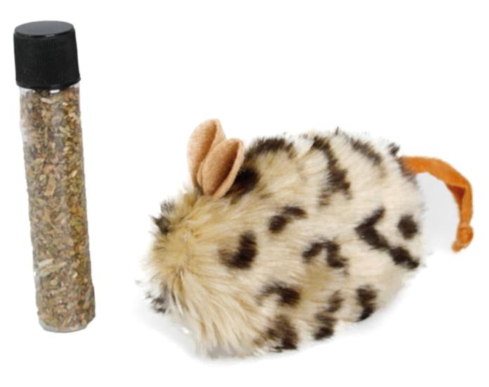 Karlıe Kedi Otlu Peluş Fare 10x4x4cm