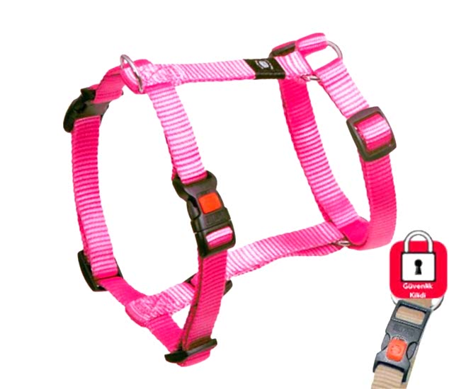 Karlıe Kilitli Göğüs Tasması 25-40cm Kırmızı