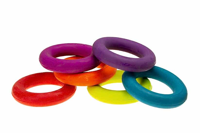 Karlıe Halka Şeklinde Köpek Diş Kaşıma Oyuncağı Renkli (9x9x1,5)