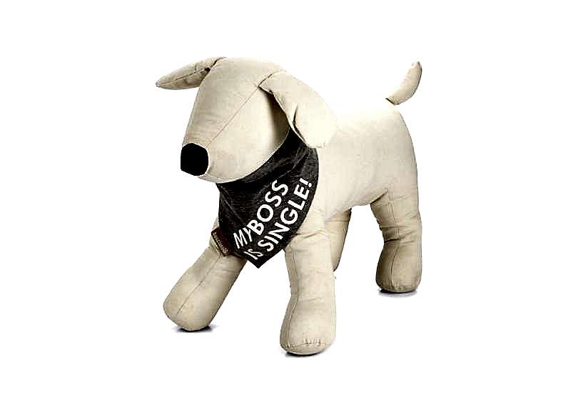 Beeztees Bandana Boyun Tasması Gri 28*25 Cm Medium