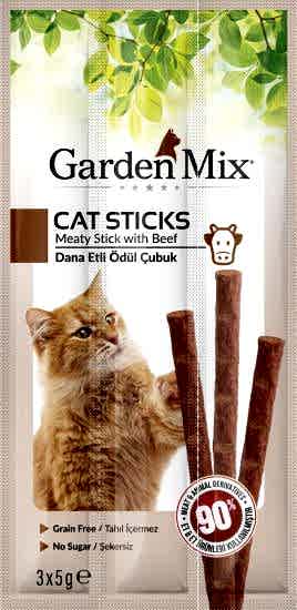 Gardenmix Dana Etli Kedi Stick Ödül 3*5g 50‘li