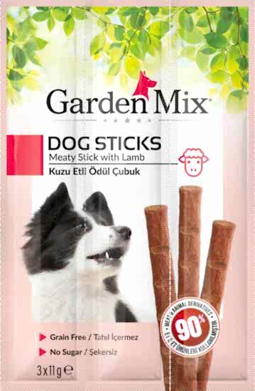 Gardenmix Kuzu Etli Köpek Stick Ödül 3*11g 20‘li