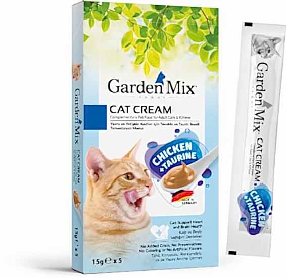 Garden Mıx Kedi Kreması Tavuk+taurin 15gr*5